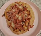 Pita pizza med skinke