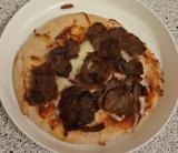 Pita pizza med kebab