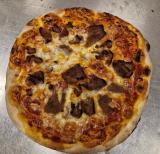 Pizza med kebab